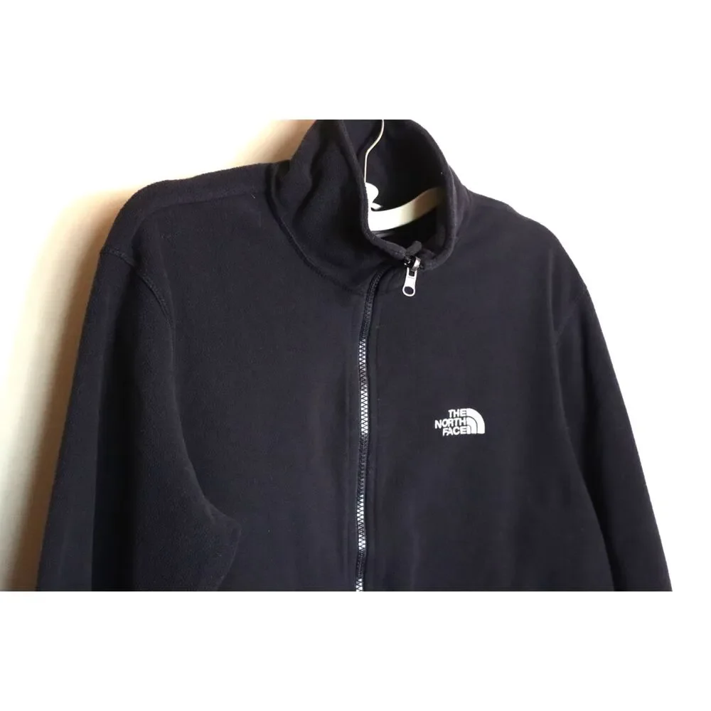 The North Face Men’s Medium Black Fleece Jacket Full Zip Lightweight